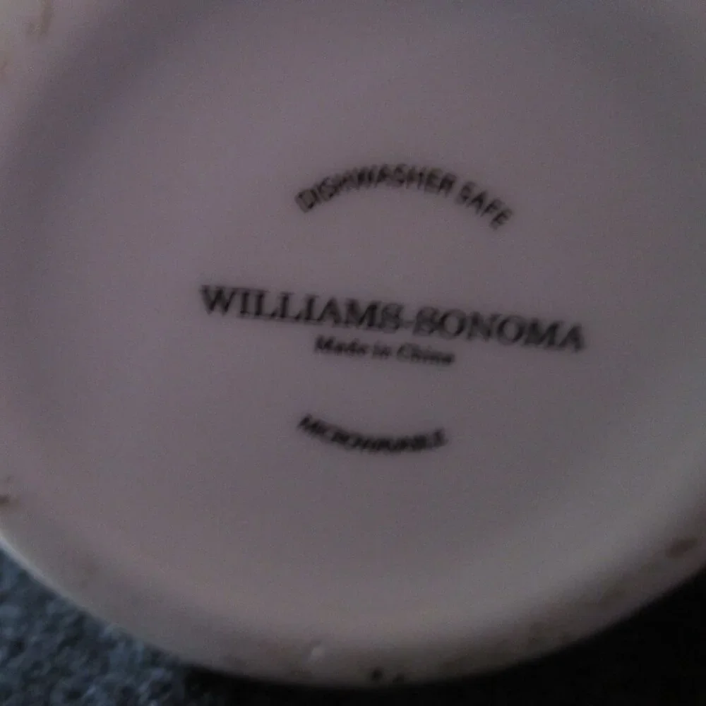 Williams Sonoma Newspaper Theme Ceramic French Fry Holder